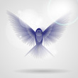 blue fantasy bird
