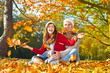 im herbst paar
