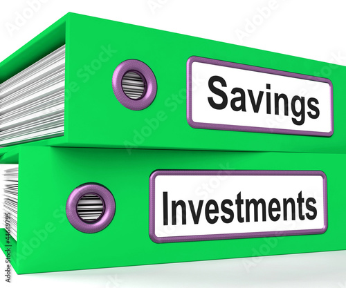 Illustration: Investments And Savings Files Showing Growing Wealth Investments And Savings Files Showing Growing Wealth