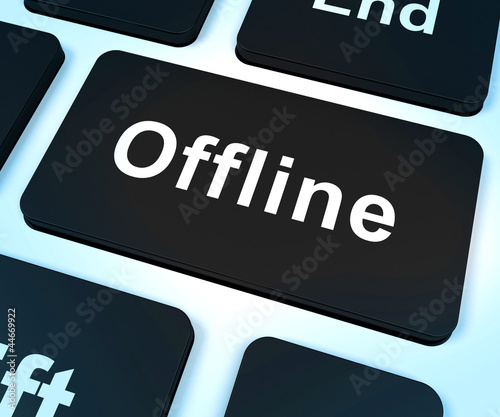 Illustration: Offline Key Shows Internet Communication Status Disconnected Offline Key Shows Internet Communication Status Disconnected