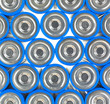 Close view of AA size batteries