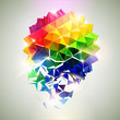 3D colorful ball