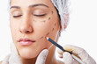Woman under the plastic surgery