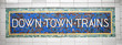 New York city subway sign tile pattern in midtown Manhattan 