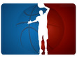 Basketball background - vector illustration