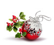 Red Christmas ball hawthorn