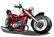 Vector Cartoon Motorcycle