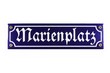 Strassenschild Marienplatz München