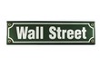 Strassenschild Wall Street New York
