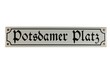 Strassenschild Potsdamer Platz Berlin