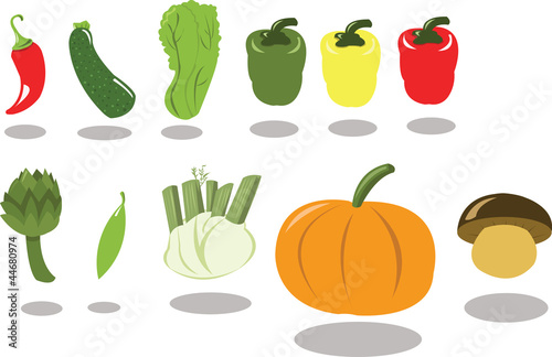 Illustration: Group of Vegetables part 2 Group of Vegetables part 2