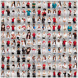 Photo: Portrait Of Multitasking Woman And Man Portrait Of Multitasking Woman And Man