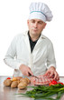 Photo: chef man in toque chef man in toque