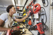 Photo: African American man working in an electronics store African American man working in an electronics store