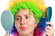 Woman with hairbrush