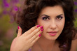 Beautiful young woman with make up