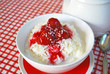 Milchreis  mit  Erdbeeren