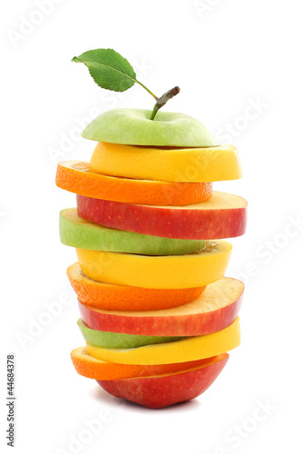Photo: Mixed fruit apple orange lemon Mixed fruit apple orange lemon