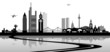 Frankfurt Main Skyline Straße