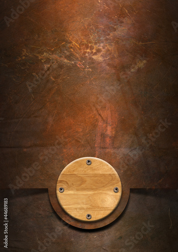 Illustration: Grunge Metal Background Grunge Metal Background