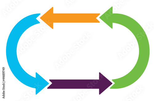 Vector: Process Arrows Process Arrows
