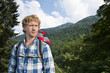 Hiker in the woods