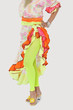 Photo: Low section of woman in Brazilian outfit with hand on hip over gray background Low section of woman in Brazilian outfit with hand on hip over gray background
