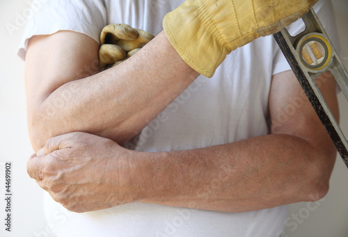 Photo: painful elbow on workman painful elbow on workman