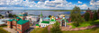 Nizhny Novgorod and Junction of Oka river with Volga River