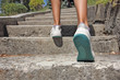 Walking up stairs