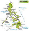 Übersichtskarte der Philippinen
