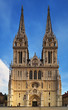 Zagreb Cathedral with Archbishop's Palace. Croatia.