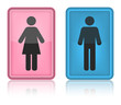 icon toilet, Man & Woman