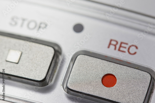 Photo: Macro of digital dictaphone Macro of digital dictaphone