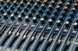 studio mixer knobs and faders