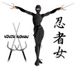 ninja woman armed