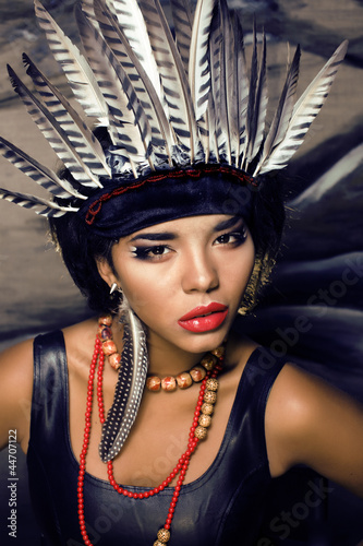 Photo: make up like red indian make up like red indian