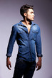side view of a fashion young man