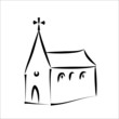 church-simple sketch