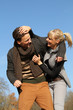 Paar im Herbst