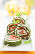 Photo: Spinach and Smoked Salmon Roll Spinach and Smoked Salmon Roll