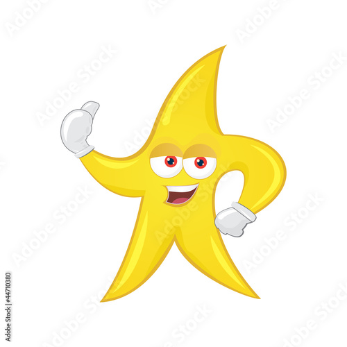 Vector: Star Mascot Background Star Mascot Background