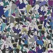 Crowd Seamless Pattern