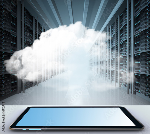 Photo: Cloud computing concept Cloud computing concept