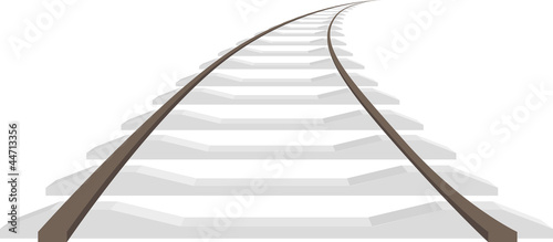 Vector: Long rails isolated Long rails isolated