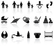 Vector: Baby icons Baby icons
