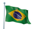 Brazil Flag Detail Render