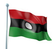 Malawi Flag Detail Render