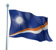 Illustration: Marshall Islands Flag Detail Render Marshall Islands Flag Detail Render