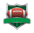 Football Design Shield Emblem